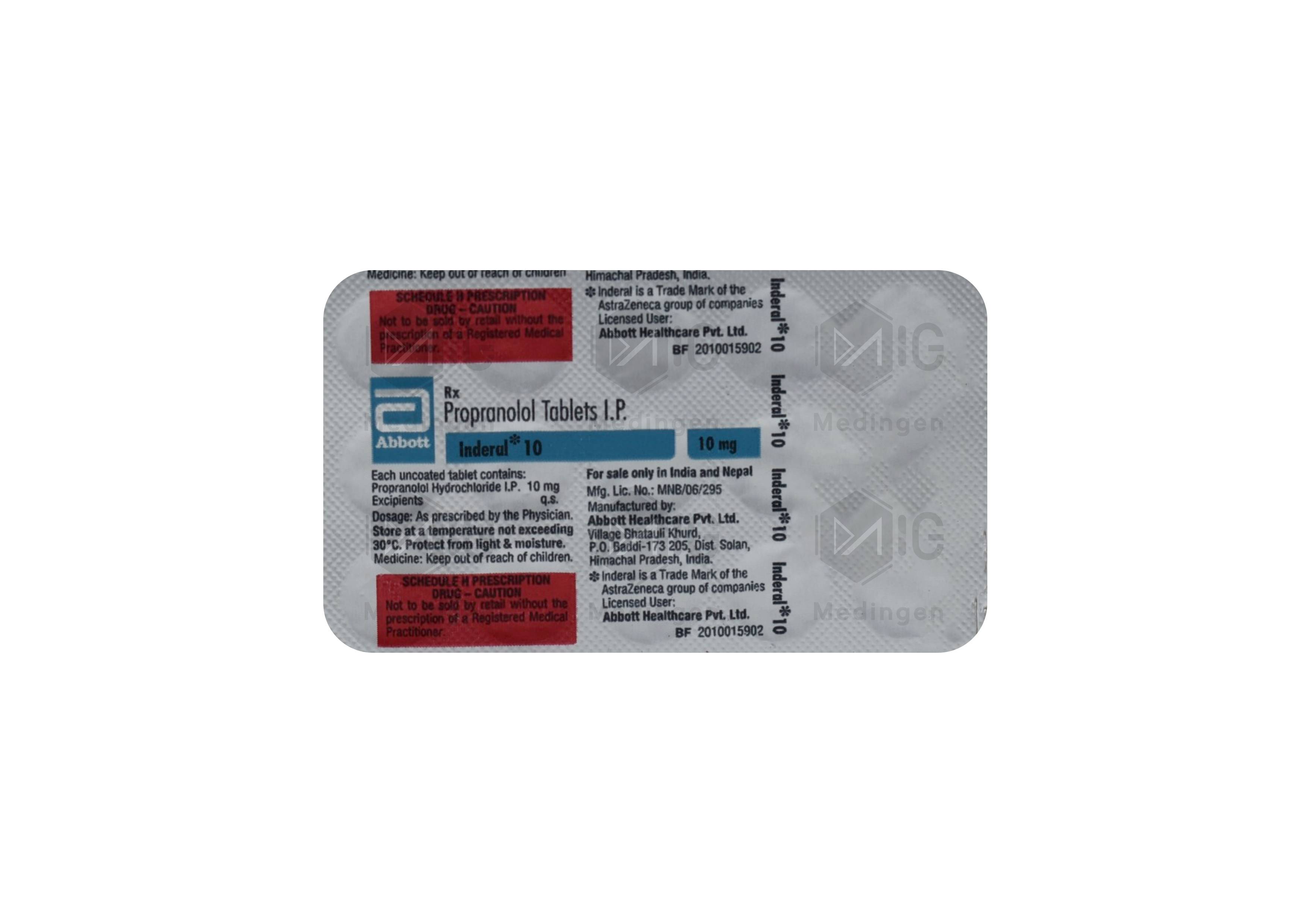 INDERAL 10MG